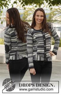 Free patterns - Damskie rozpinane swetry / DROPS 140-4