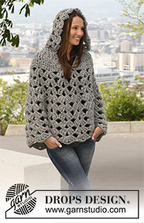 Free patterns - Poncho's voor dames / DROPS 140-44