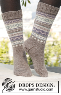 Free patterns - Nordiske sokker / DROPS 142-12