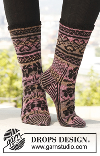 Free patterns - Nordiske sokker / DROPS 142-35