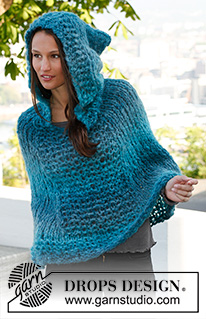 Free patterns - Poncho's voor dames / DROPS 143-37