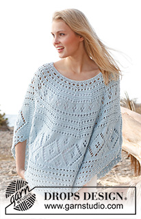Free patterns - Poncho's voor dames / DROPS 145-18