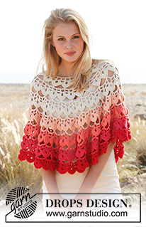 Free patterns - Poncho's voor dames / DROPS 147-1