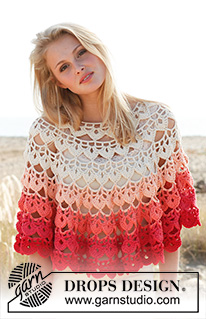 Free patterns - Poncho's voor dames / DROPS 147-1