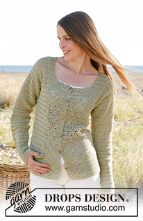 Free patterns - Damskie rozpinane swetry / DROPS 147-11