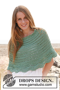 Free patterns - Poncho's voor dames / DROPS 147-35