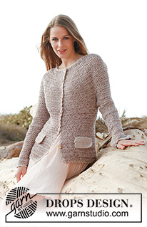 Free patterns - Proste rozpinane swetry / DROPS 148-16