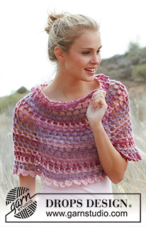 Free patterns - Poncho's voor dames / DROPS 148-22