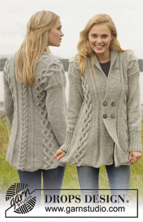 Free patterns - Damskie rozpinane swetry / DROPS 151-1