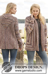 Free patterns - Damskie rozpinane swetry / DROPS 151-44