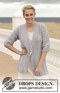 Free patterns - Rozpinane swetry z krótkim rękawem / DROPS 153-16