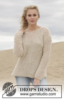 Free patterns - Proste swetry / DROPS 155-18