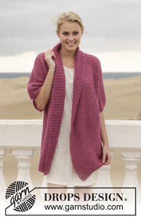 Free patterns - Proste rozpinane swetry / DROPS 155-8