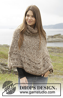 Free patterns - Poncho's voor dames / DROPS 156-29