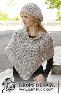 Free patterns - Poncho's voor dames / DROPS 157-14