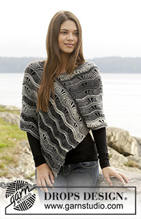 Free patterns - Poncho's voor dames / DROPS 157-51