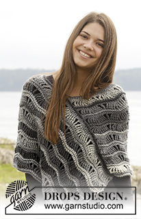 Free patterns - Poncho's voor dames / DROPS 157-51