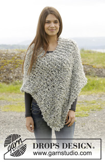 Free patterns - Poncho's voor dames / DROPS 157-52