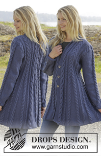 Free patterns - Damskie rozpinane swetry / DROPS 158-1