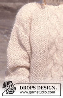 Mariella / DROPS 16-17 - Gestrickter Pullover mit Zopfmuster in DROPS Vienna oder DROPS Melody