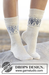 Free patterns - Puolisääreen ylettyvät sukat / DROPS 161-34
