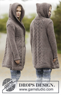 Free patterns - Damskie długie rozpinane swetry / DROPS 164-1