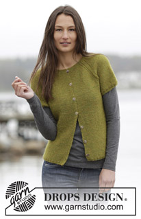 Free patterns - Rozpinane swetry z krótkim rękawem / DROPS 164-43