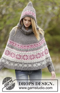 Free patterns - Poncho's voor dames / DROPS 164-6