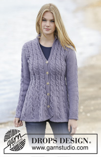 Free patterns - Damskie rozpinane swetry / DROPS 165-48