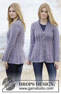 Free patterns - Damskie rozpinane swetry / DROPS 165-48