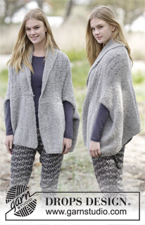 Free patterns - Rozpinane swetry z krótkim rękawem / DROPS 166-40