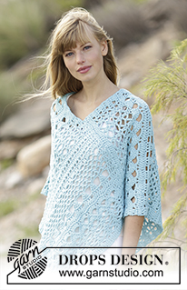 Free patterns - Poncho's voor dames / DROPS 168-13