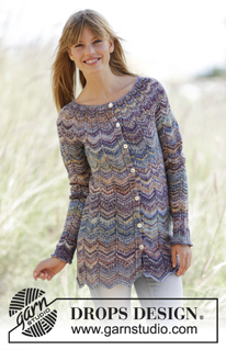 Free patterns - Damskie długie rozpinane swetry / DROPS 168-20