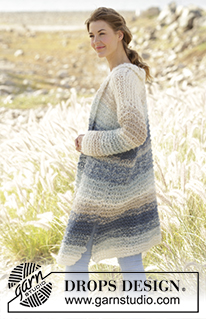 Free patterns - Proste rozpinane swetry / DROPS 168-6