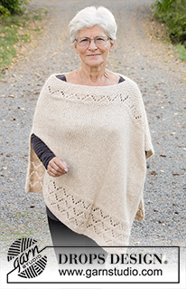 Free patterns - Poncho's voor dames / DROPS 170-28