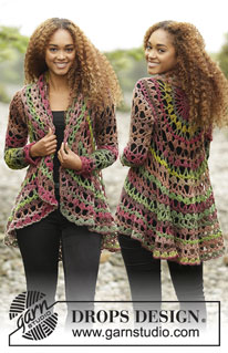 Free patterns - Damskie rozpinane swetry / DROPS 171-21