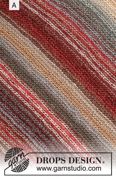 Sideways Glance / DROPS 172-26 - Gebreid DROPS trui wordt zijdelings in ribbelst in ”Big Delight”. Maat: S - XXXL.
