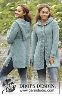 Free patterns - Damskie długie rozpinane swetry / DROPS 172-46