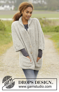 Free patterns - Proste rozpinane swetry / DROPS 173-30