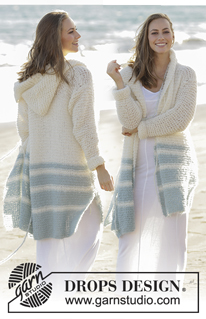 Free patterns - Damskie długie rozpinane swetry / DROPS 175-2