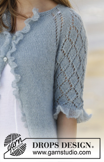 Free patterns - Rozpinane swetry z krótkim rękawem / DROPS 175-29
