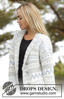 Free patterns - Damskie długie rozpinane swetry / DROPS 181-17