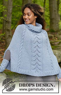 Free patterns - Poncho's voor dames / DROPS 184-30