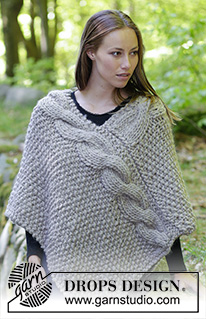 Free patterns - Poncho's voor dames / DROPS 184-34