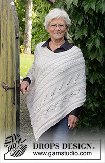 Free patterns - Poncho's voor dames / DROPS 184-5
