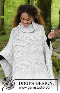 Free patterns - Poncho's voor dames / DROPS 184-6