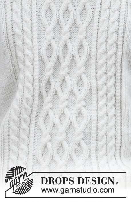 Siberia / DROPS 185-2 - Men’s knitted jumper with cables. Sizes 13/14 years – XXXL. 
The piece is worked in DROPS Merino Extra Fine.