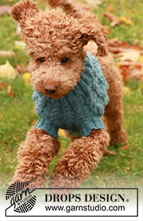 Free patterns - Swetry dla psów / DROPS 185-33