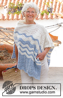 Free patterns - Poncho's voor dames / DROPS 186-38