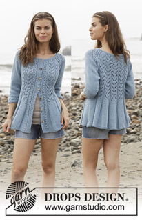 Free patterns - Damskie rozpinane swetry / DROPS 186-7